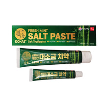 Load image into Gallery viewer, 3 Pack of Fresh Mint Bamboo Salt Toothpaste (160g)/ 대소금 치약 + Free Gift (Fresh Mint Bamboo Salt Toothpaste (50g)