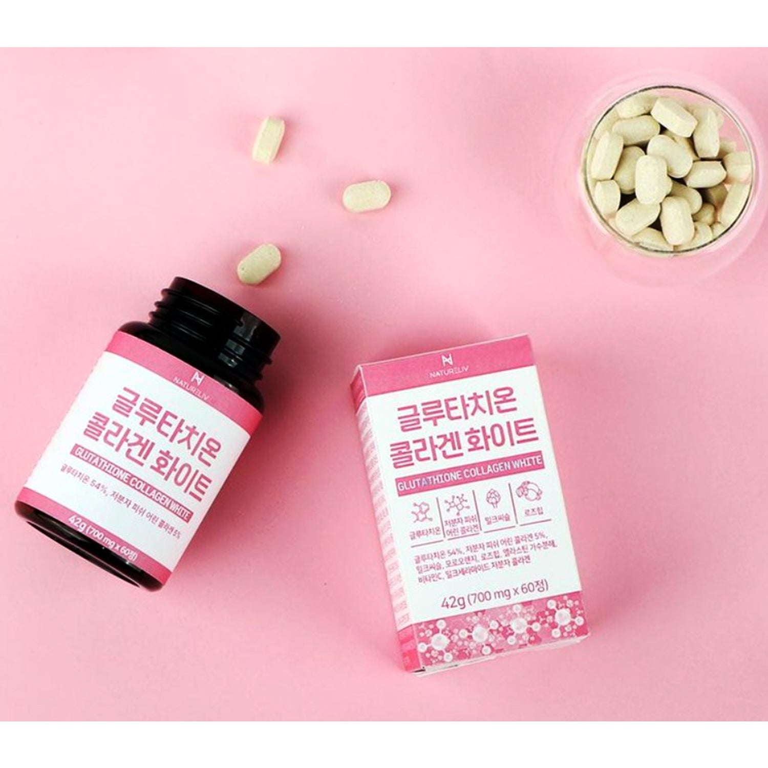 High content glutathione collagen white with milk thistle  Kpurity