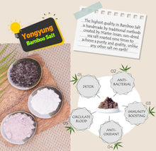 Load image into Gallery viewer, Artisan Yongyung Purple Bamboo Salt 45g (Crystal)