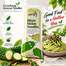 Load image into Gallery viewer, Geochang Bitter Melon Noodles – Korean Noodles with Bitter Melon Powder, 400g