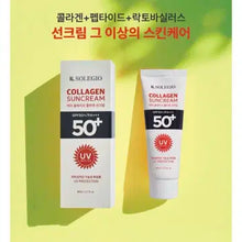 Load image into Gallery viewer, The image shows K. Solegio Collagen Sun Cream SPF 50+/PA+++.