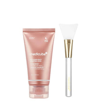 Load image into Gallery viewer, medicube Collagen Overnight Wrapping Mask & Jelly Brush: Collagen Night Wrapping Peel Off Facial Mask with Jelly Brush | Overnight Glow Care | Korean Skincare, Skincare Sets, Gifts for Women
