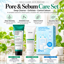 Load image into Gallery viewer, Pore & Sebum Care 3-Step Skincare Set – Deep Cleansing, Exfoliation & Pore Care