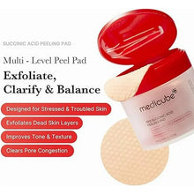 Load image into Gallery viewer, Medicube Red Succinic Acid Peeling Pad with Panthenol and Niacinamide – Exfoliating & Soothing Toner Pads for Smooth, Balanced Skin – 70 Pads