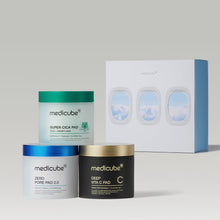 Load image into Gallery viewer, MediCube Premium Facial Pad Trio Set – Zero Pore + Super Cica + Deep Vita C Pads, 3-Pack (70 Pads Each, Total 210 Pads)