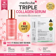 Load image into Gallery viewer, Medicube Triple Collagen Serum with FREE VT Reedle Shot 100 2-Step Mask | Hydrating & Firming Korean Skincare Set
