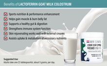 Load image into Gallery viewer, Grass-Fed Goat Milk Colostrum Lactoferrin Protein Powder