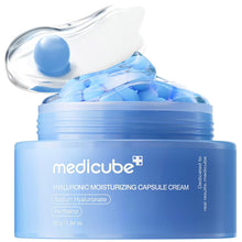 Load image into Gallery viewer, medicube Capsule Cream with Hyaluronic Acid | 120H Lasting Hydration, Barrier Care, Calming Daily Facial Moisturizer For All Skin Types | Panthenol & Ceramides | Korean Skincare, 1.94 oz