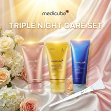 Load image into Gallery viewer, Medicube Triple Night Care Set – Elasticity, Radiance & Pore Care Masks, Nighttime Skincare, 3 Items