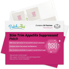 Load image into Gallery viewer, Slim Trim Appetite Suppressant Patch (2Pack x 30 Paches)