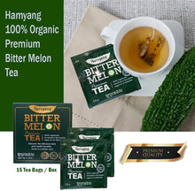 Load image into Gallery viewer, Hamyang 100% Organic Premium Bitter Melon Tea (20 pouches/Box)