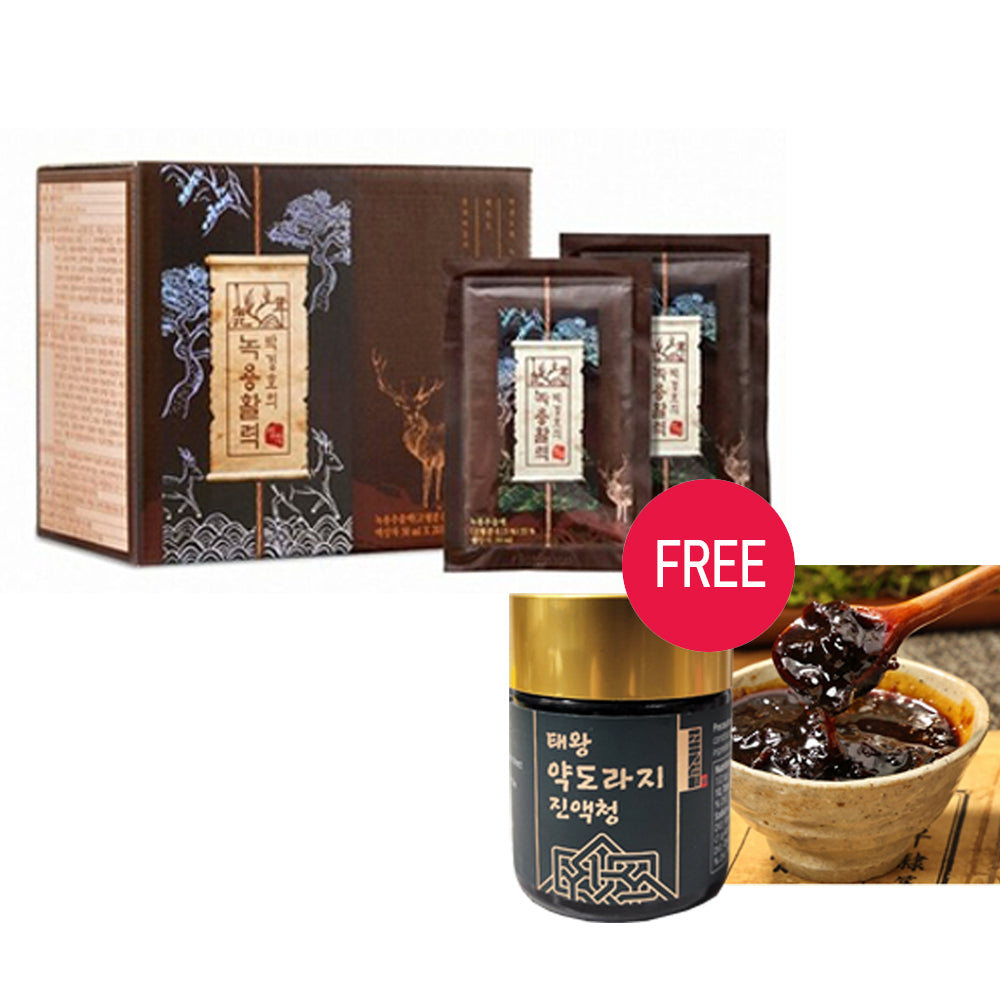 박경호의 녹용활력 명작 1박스 20포 녹용즙 녹용진액 + 도라지청(선물)