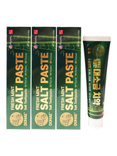 Load image into Gallery viewer, 3 Pack of Fresh Mint Bamboo Salt Toothpaste (160g)/ 대소금 치약 + Free Gift (Fresh Mint Bamboo Salt Toothpaste (50g)
