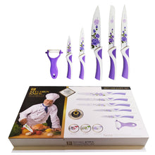Load image into Gallery viewer, Kitchen Knife Set, Preparing Food 6-Piece Colorful Kitchen Knives Set
