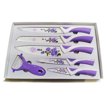 Load image into Gallery viewer, Kitchen Knife Set, Preparing Food 6-Piece Colorful Kitchen Knives Set
