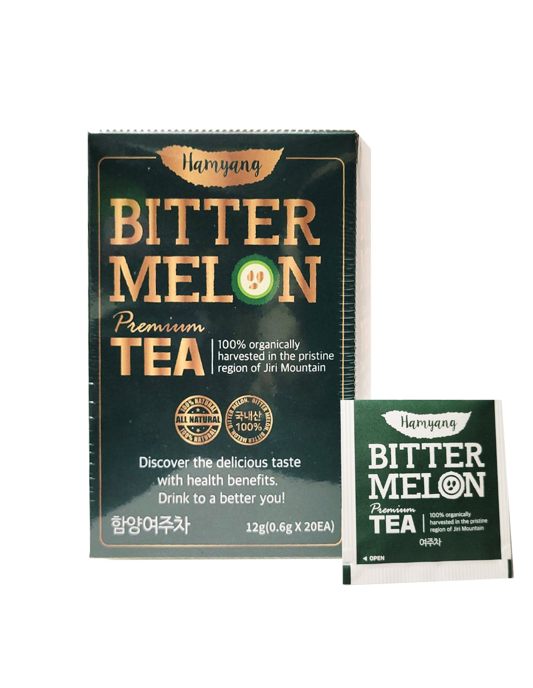 Hamyang 100% Organic Premium Bitter Melon Tea( 20 Pouches/Box)
