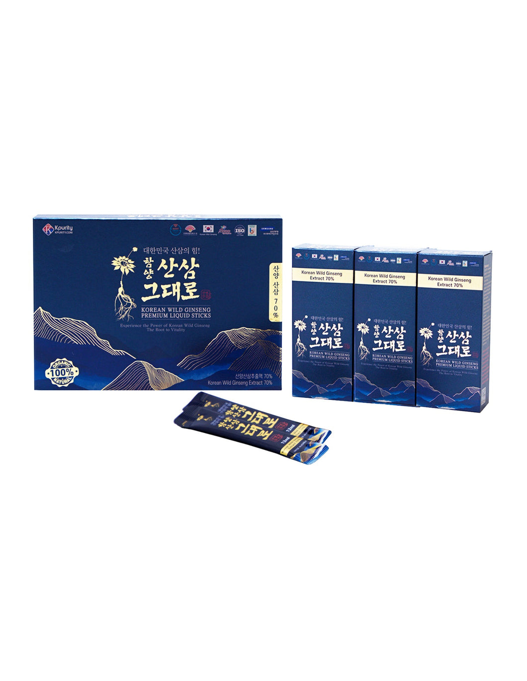Korean Wild Ginseng 70% Premium Liquid Sticks
