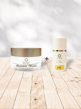 Load image into Gallery viewer, [Gift Set]Purorganic Skincare Purorganic Shimmer Shield Cream 30ml (1 fl oz)+ 15ml Gold Wrinkle Reset Care Serum
