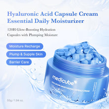 Load image into Gallery viewer, medicube Capsule Cream with Hyaluronic Acid | 120H Lasting Hydration, Barrier Care, Calming Daily Facial Moisturizer For All Skin Types | Panthenol &amp; Ceramides | Korean Skincare, 1.94 oz
