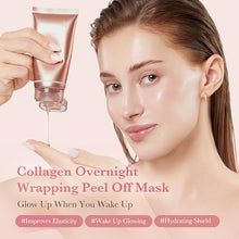 Load image into Gallery viewer, medicube Collagen Overnight Wrapping Mask &amp; Jelly Brush: Collagen Night Wrapping Peel Off Facial Mask with Jelly Brush | Overnight Glow Care | Korean Skincare, Skincare Sets, Gifts for Women
