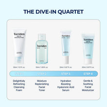 Load image into Gallery viewer, Torriden DIVE-IN Hydrating Trial Kit – 4-Piece Travel Skincare Set

