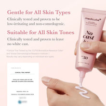 Load image into Gallery viewer, medicube No Cast Just Glow Collagen Sunscreen | SPF 50 Broad Spectrum Face Sunscreen | Lightweight, Non-Sticky, Hydrating Formula | Peptide, Cica for Soothing &amp; Glow | Korean Skincare
