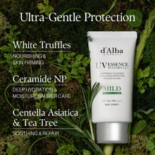 Load image into Gallery viewer, d'alba Piedmont Italian White Truffle Waterfull Mild Sunscreen, Vegan, Mineral Sunscreen, SPF 50+ PA++++, Non-Nano Sunscreen Suitable for all Sensitive Skin, Gentle &amp; Light Finish, Korean Skincare
