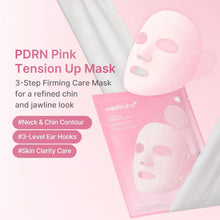 Load image into Gallery viewer, medicube PDRN Pink Tension Up Sheet Mask - 3-Step Contouring Mask | Full-Face Firming Care with Salmon PDRN, NAD &amp; Caffeine - Korean Skincare, 34g x 4ea, Tightening Band
