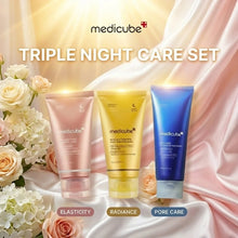 Load image into Gallery viewer, Medicube Triple Night Care Set – Elasticity, Radiance &amp; Pore Care Masks, Nighttime Skincare, 3 Items
