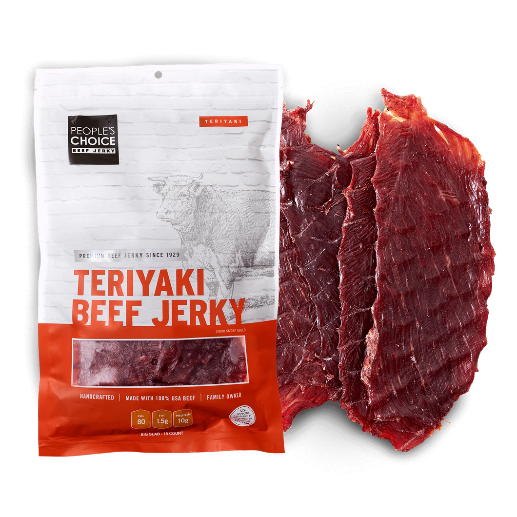 People's Choice Beef Jerky - Classic - TERIYAKI- 3oz Bag