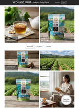 Load image into Gallery viewer, [YEON GO FARM]우엉차- 100%( 4 bags) - Korean Roasted Burdock Tea 1.76oz / 50g — Honestly Roasted, Premium Quality, Vegan Certified, Made in Korea
