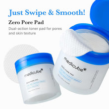 Load image into Gallery viewer, Medicube Zero Pore Pad &amp; Zero Pore Cooling Mask Duo Set | Korean Skincare Pore Care Bundle | Exfoliating Toner Pads + Soothing Cooling Mask for Oil Control &amp; Refined Skin
