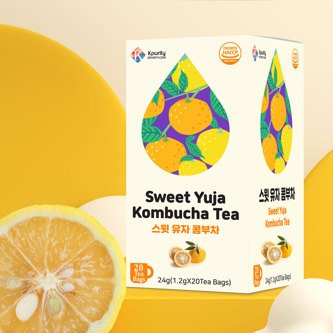 Sweet Yuja Kombucha Tea (20 Tea Bags)