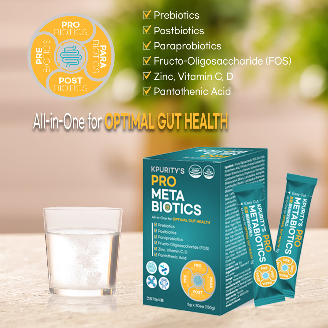 [2+1] 3 Boxes KPurity Prometabiotics All-In-One For Optimal Gut Health 5g x 30 Sticks